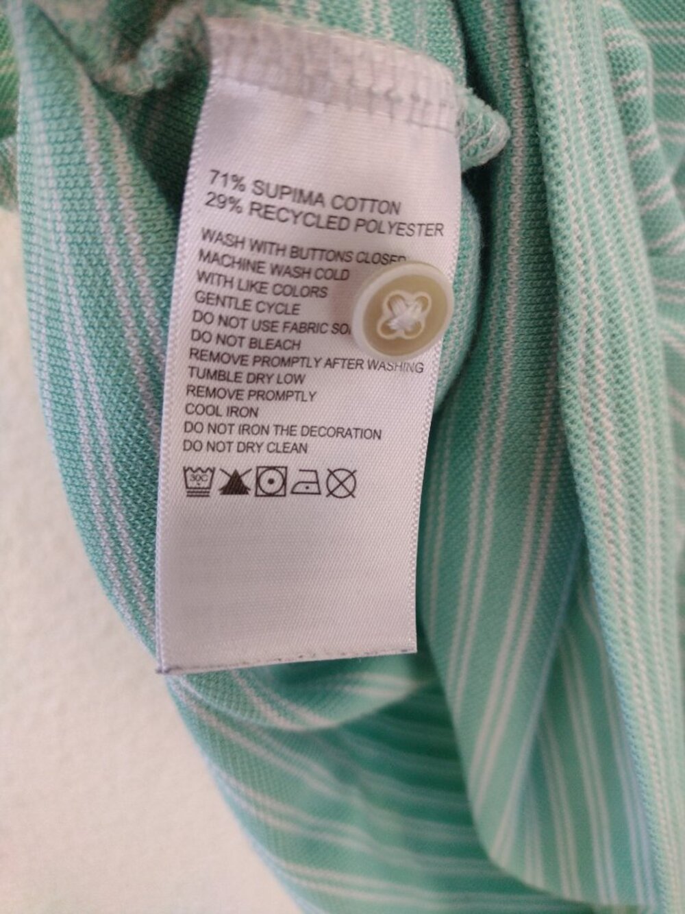 Tommy Bahama Men's Polo Shirt  Large Green Islandzone Supima - Picture 3 of 4